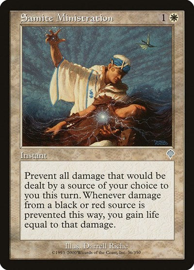 Samite Ministration (INV) #36 Uncommon Invasion Magic: The Gathering: 2000