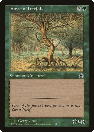 Rowan Treefolk (POR) #184 Common Portal Magic: The Gathering: 1997