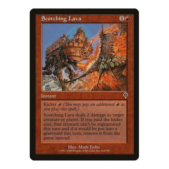 Scorching Lava (INV) #164 Common (Moderately Played) Invasion Magic: The Gathering: 2000
