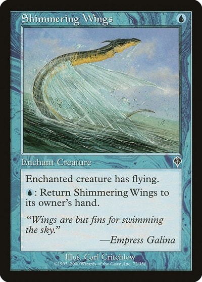 Shimmering Wings (INV) #72 Common (Damaged) Invasion Magic: The Gathering: 2000