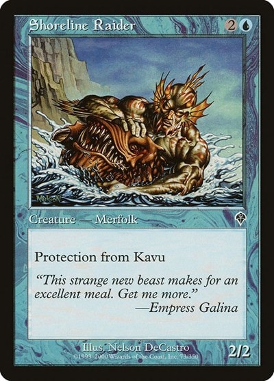 Shoreline Raider (INV) #73 Common (Damaged) Invasion Magic: The Gathering: 2000