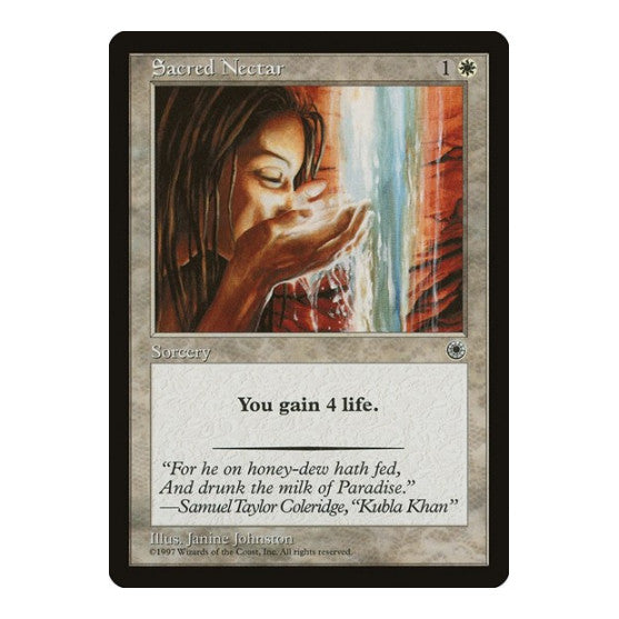 Sacred Nectar (POR) #25 Common (Lightly Played) Portal Magic: The Gathering: 1997