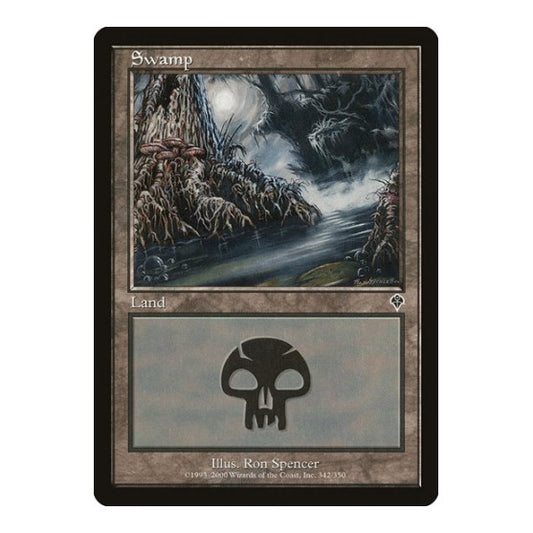Swamp (342) (INV) #342 Land (Heavily Played) Invasion Magic: The Gathering: 2000