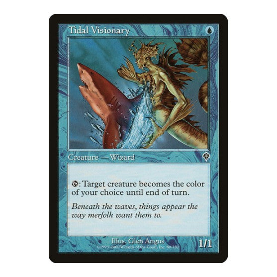 Tidal Visionary (INV) #80 Common (Moderately Played) Invasion Magic: The Gathering: 2000