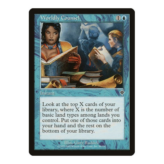 Worldly Counsel (INV) #89 Common (Foil Lightly Played) Invasion Magic: The Gathering: 2000