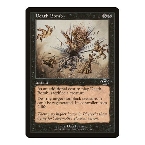 Death Bomb (PLS) #41 Common (Lightly Played) Planeshift Magic: The Gathering: 2001