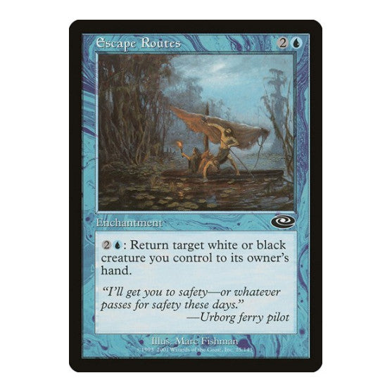 Escape Routes (PLS) #25 Common (Moderately Played) Planeshift Magic: The Gathering: 2001