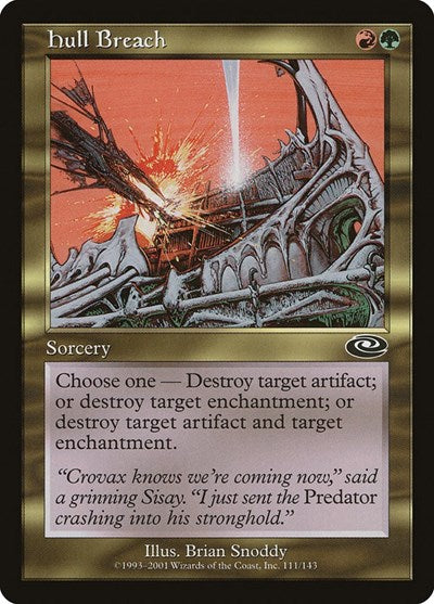 Hull Breach (PLS) #111 Common (Lightly Played) Planeshift Magic: 2001