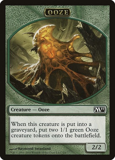 Ooze Token 5 (M11) #5 T (Moderately Played) Magic 2011 (M11) Magic: The Gathering: 2010