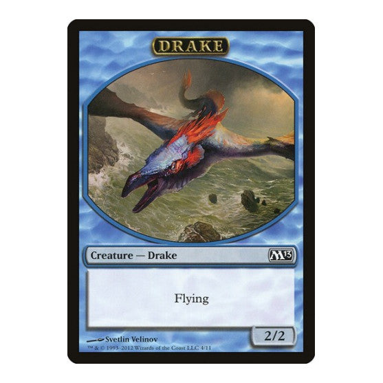 Drake Token (M13) #4 T (Lightly Played) Magic 2013 (M13) Magic: The Gathering: 2012