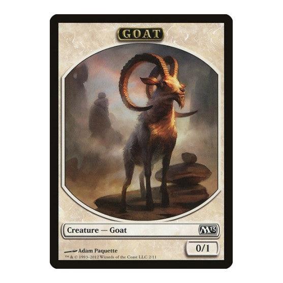 Goat Token (M13) #2 T (Lightly Played) Magic 2013 (M13) Magic: The Gathering: 2012