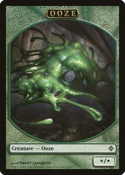 Ooze Token (ROE) #4 T (Moderately Played) Rise of the Eldrazi Magic: The Gathering: 2010