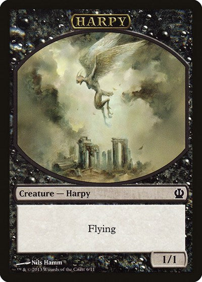 Harpy Token (THS) #6 T (Lightly Played) Theros Magic: The Gathering: 2013