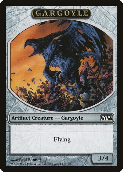 Gargoyle Token (M10) #8 T (Moderately Played) Magic 2010 (M10) Magic: The Gathering: 2009