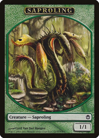 Saproling Token (DDH) #T2 T (Moderately Played) Duel Decks: Ajani vs. Nicol Bolas Magic: The Gathering: 2011