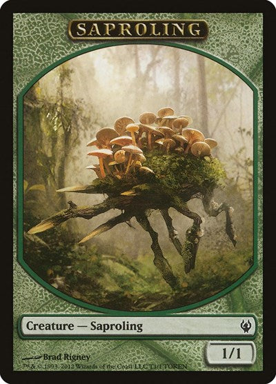 Saproling Token (DDJ) #T1 T (Lightly Played) Duel Decks: Izzet vs. Golgari Magic: The Gathering: 2012