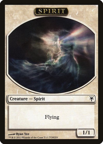 Spirit Token (DDK) #1 T (Lightly Played) Duel Decks: Sorin vs. Tibalt Magic: The Gathering: 2013