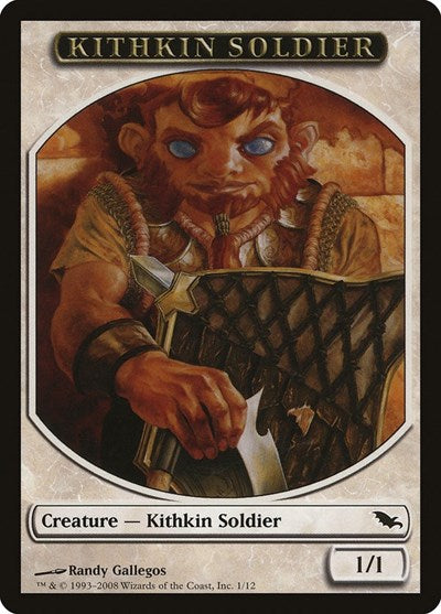 Kithkin Soldier Token (SHM) #1 T (Moderately Played) Shadowmoor Magic: The Gathering: 2008