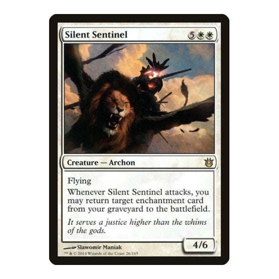 Silent Sentinel (BNG) #26 Rare (Heavily Played) Born of the Gods Magic: The Gathering: 2014