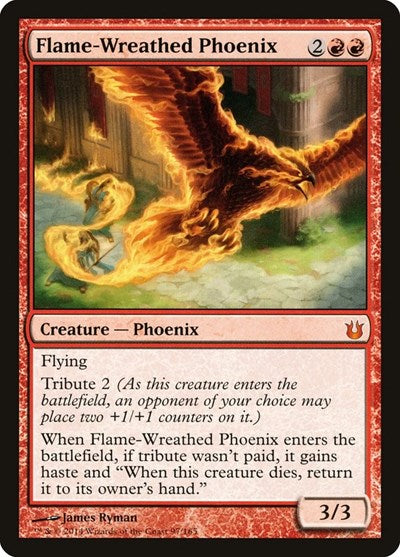 Flame Wreathed Phoenix (BNG) #97 Mythic Rare (Near Mint) Born of the Gods Magic: The Gathering: 2014