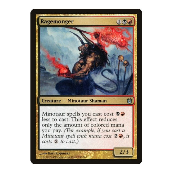 Ragemonger (BNG) #153 Uncommon (Lightly Played) Born of the Gods Magic: The Gathering: 2014