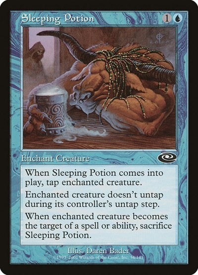 Sleeping Potion (PLS) #34 Common (Damaged) Planeshift Magic: The Gathering: 2001