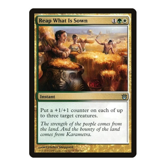 Reap What Is Sown (BNG) #154 Uncommon (Moderately Played) Born of the Gods Magic: The Gathering: 2014