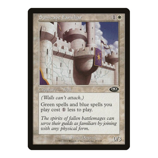 Sunscape Familiar (PLS) #17 Common (Moderately Played) Planeshift Magic: The Gathering: 2001