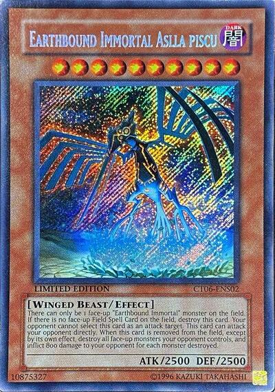 Earthbound Immortal Aslla Piscu (CT06) #CT06-ENS02 Secret Rare (Limited Near Mint) 2009 Collectors Tin YuGiOh: 2009