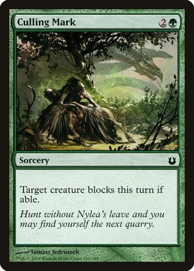 2014 Magic: Born of the Gods (BNG) - Culling Mark (#120, Common)
