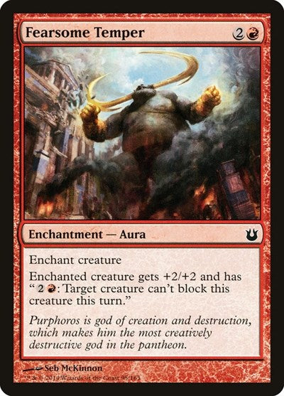 Fearsome Temper (BNG) #95 Common Born of the Gods Magic: The Gathering: 2014