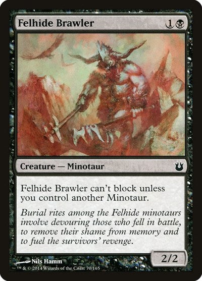 Felhide Brawler (BNG) #70 Common (Lightly Played) Born of the Gods Magic: The Gathering: 2014