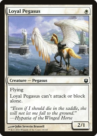 Loyal Pegasus (BNG) #19 Common (Lightly Played) Born of the Gods Magic: The Gathering: 2014