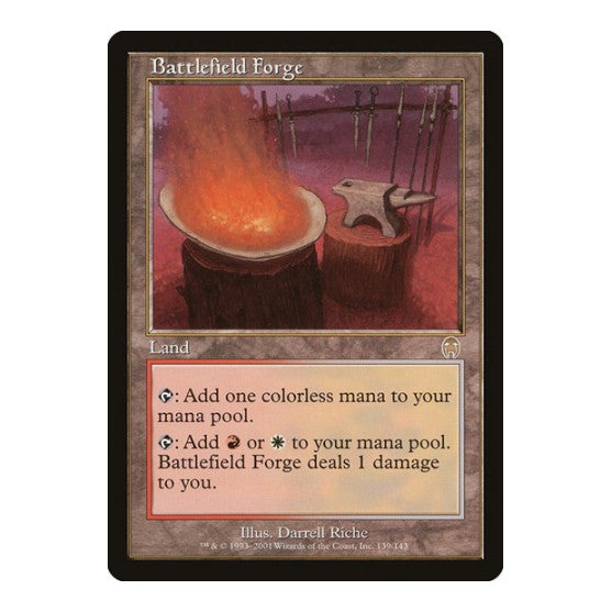 Battlefield Forge (APC) #139 Rare (Lightly Played) Apocalypse Magic: The Gathering: 2001
