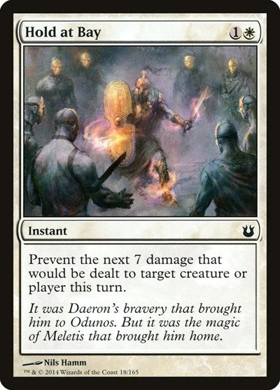 Hold at Bay (BNG) #18 Common (Lightly Played) Born of the Gods Magic: The Gathering: 2014