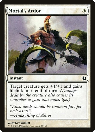 Mortals Ardor (BNG) #20 Common (Lightly Played) Born of the Gods Magic: The Gathering: 2014