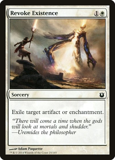 Revoke Existence (BNG) #25 Common (Moderately Played) Born of the Gods Magic: The Gathering: 2014