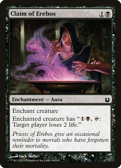 Claim of Erebos (BNG) #64 Common (Lightly Played) Born of the Gods Magic: The Gathering: 2014