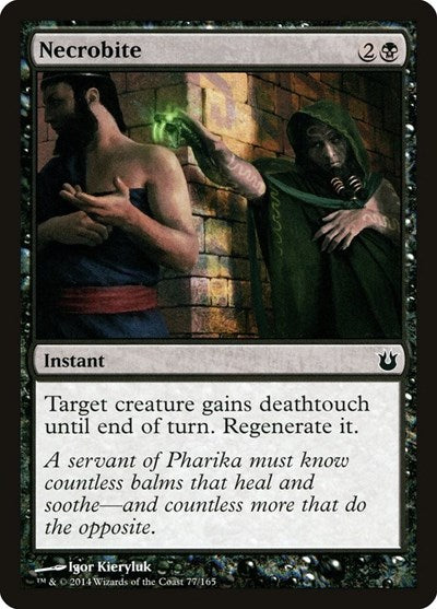 Necrobite (BNG) #77 Common (Lightly Played) Born of the Gods Magic: The Gathering: 2014