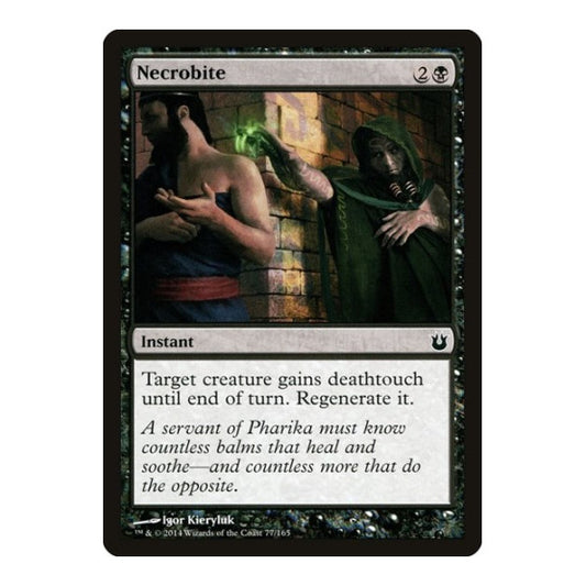 Necrobite (BNG) #77 Common (Lightly Played) Born of the Gods Magic: The Gathering: 2014