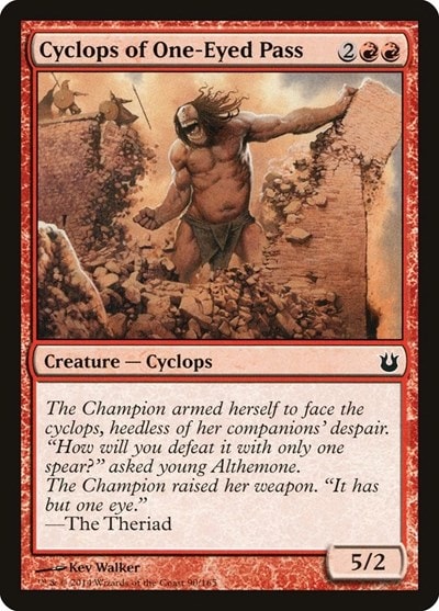 Cyclops of One Eyed Pass (BNG) #90 Common (Lightly Played) Born of the Gods Magic: The Gathering: 2014