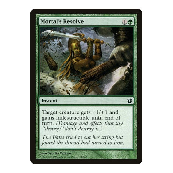 Mortals Resolve (BNG) #127 Common (Moderately Played) Born of the Gods Magic: The Gathering: 2014