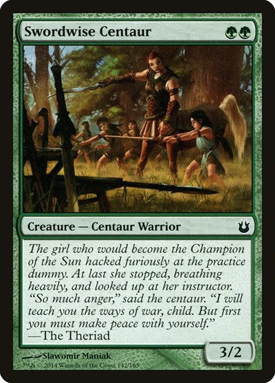 Swordwise Centaur (BNG) #142 Common (Lightly Played) Born of the Gods Magic: 2014