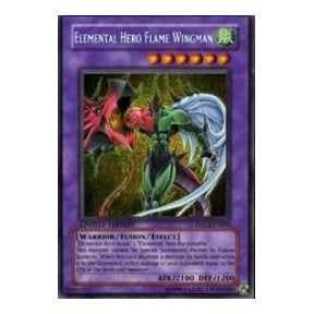 Elemental HERO Flame Wingman (EHC1) #EHC1-EN004 Secret Rare (Limited Heavily Played) Elemental Hero Collection 1 YuGiOh: 2007