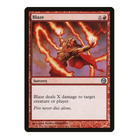 Blaze (DPA) #39 Uncommon (Heavily Played) Duels of the Planeswalkers Magic: The Gathering: 2009