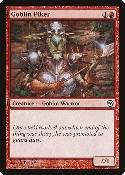Goblin Piker (DPA) #45 Common (Moderately Played) Duels of the Planeswalkers Magic: The Gathering: 2009