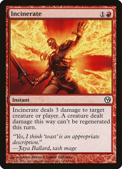 Incinerate (DPA) #48 Common (Moderately Played) Duels of the Planeswalkers Magic: The Gathering: 2009