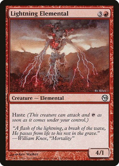 Lightning Elemental (DPA) #50 Common (Moderately Played) Duels of the Planeswalkers Magic: The Gathering: 2009