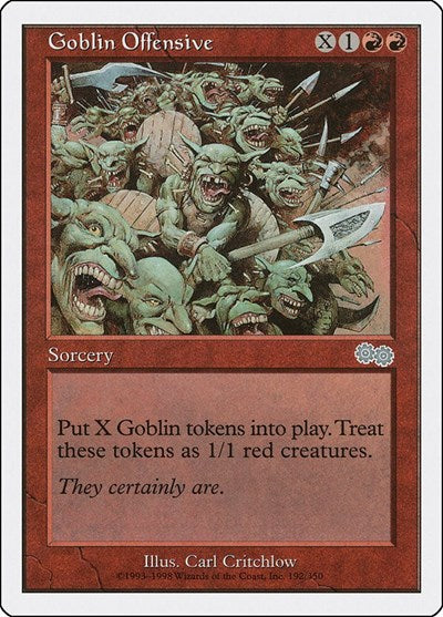 Goblin Offensive (ATH) #37 Uncommon (Heavily Played) Anthologies Magic: The Gathering: 1998