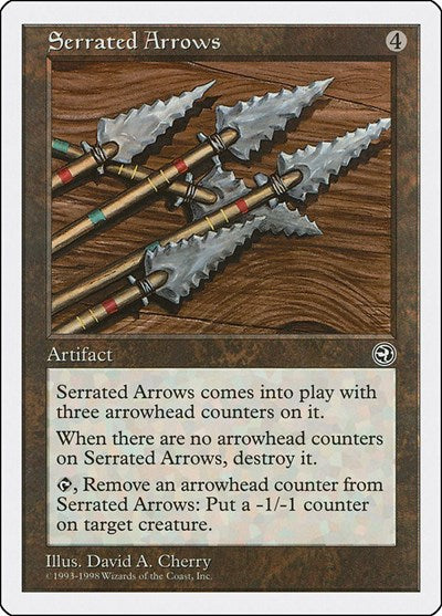 Serrated Arrows (ATH) #70 Uncommon (Heavily Played) Anthologies Magic: The Gathering: 1998